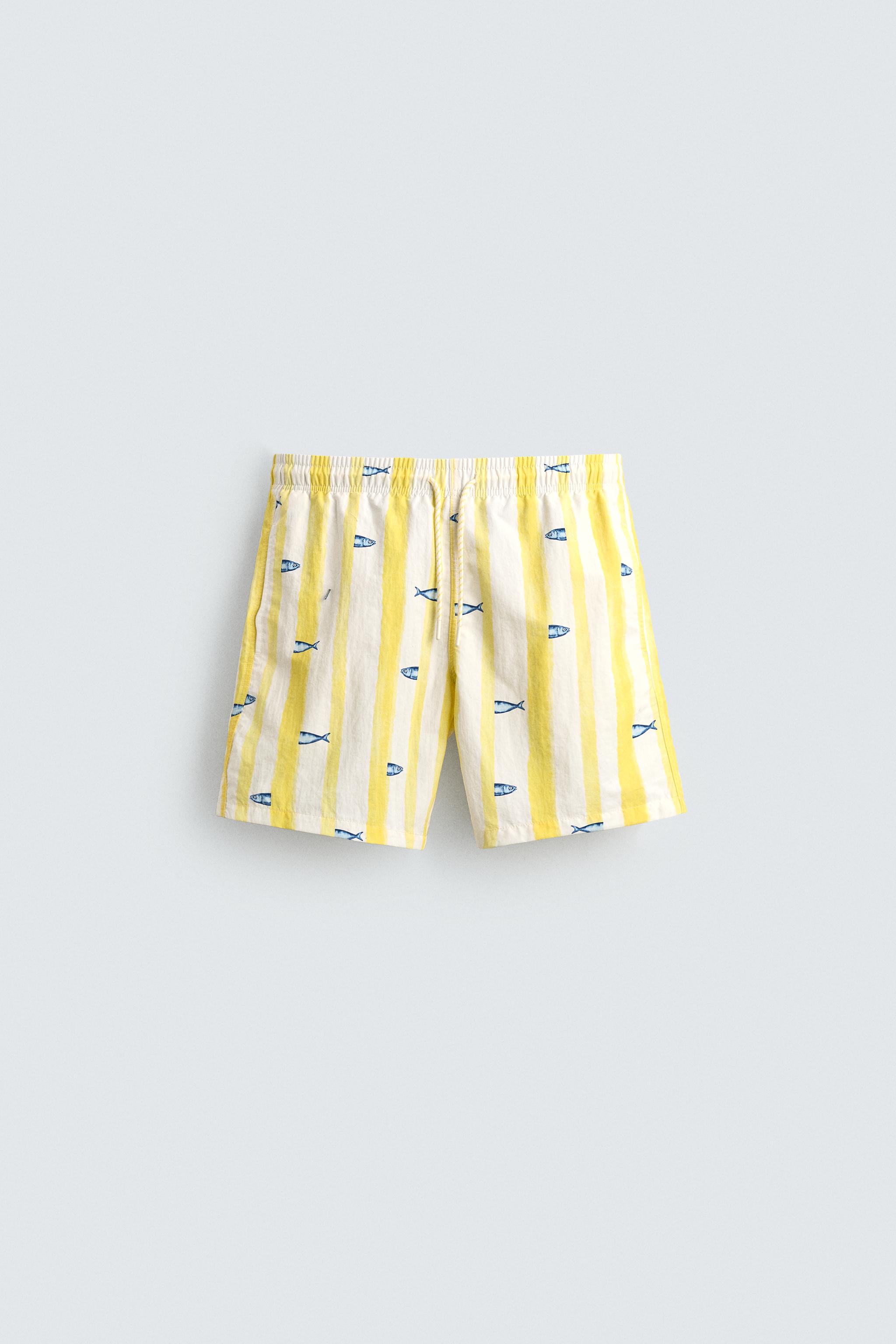 FISH STRIPE SWIMSUIT